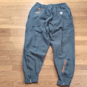 NFL Gray and Orange Sweatpants Chicago Bears